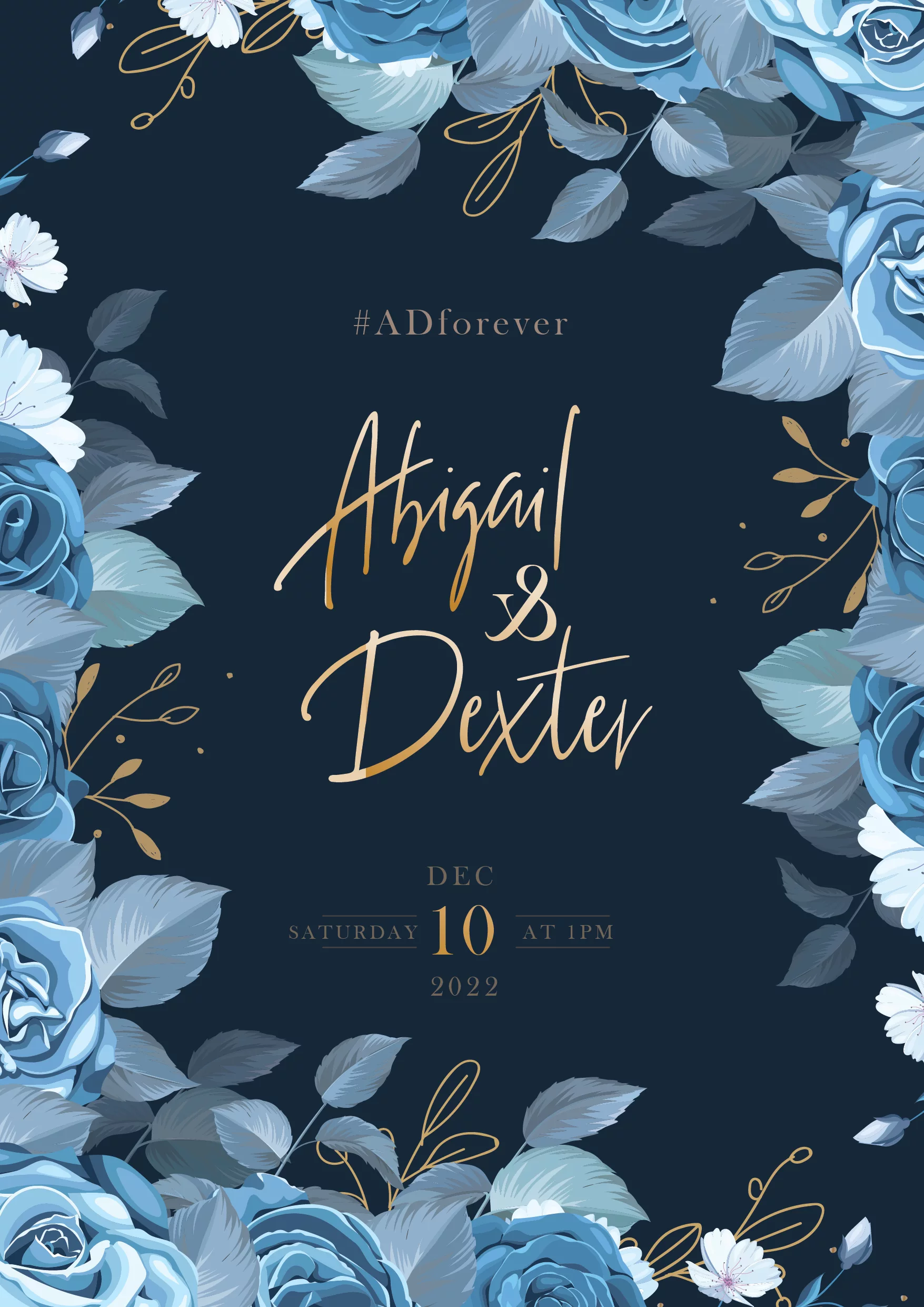 Abigail & Dexter Wedding Invitation